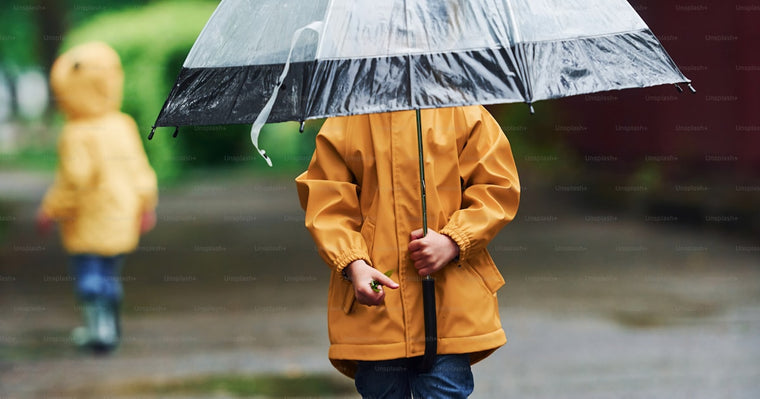 Rain falling on industrial equipment demonstrating IP water resistance