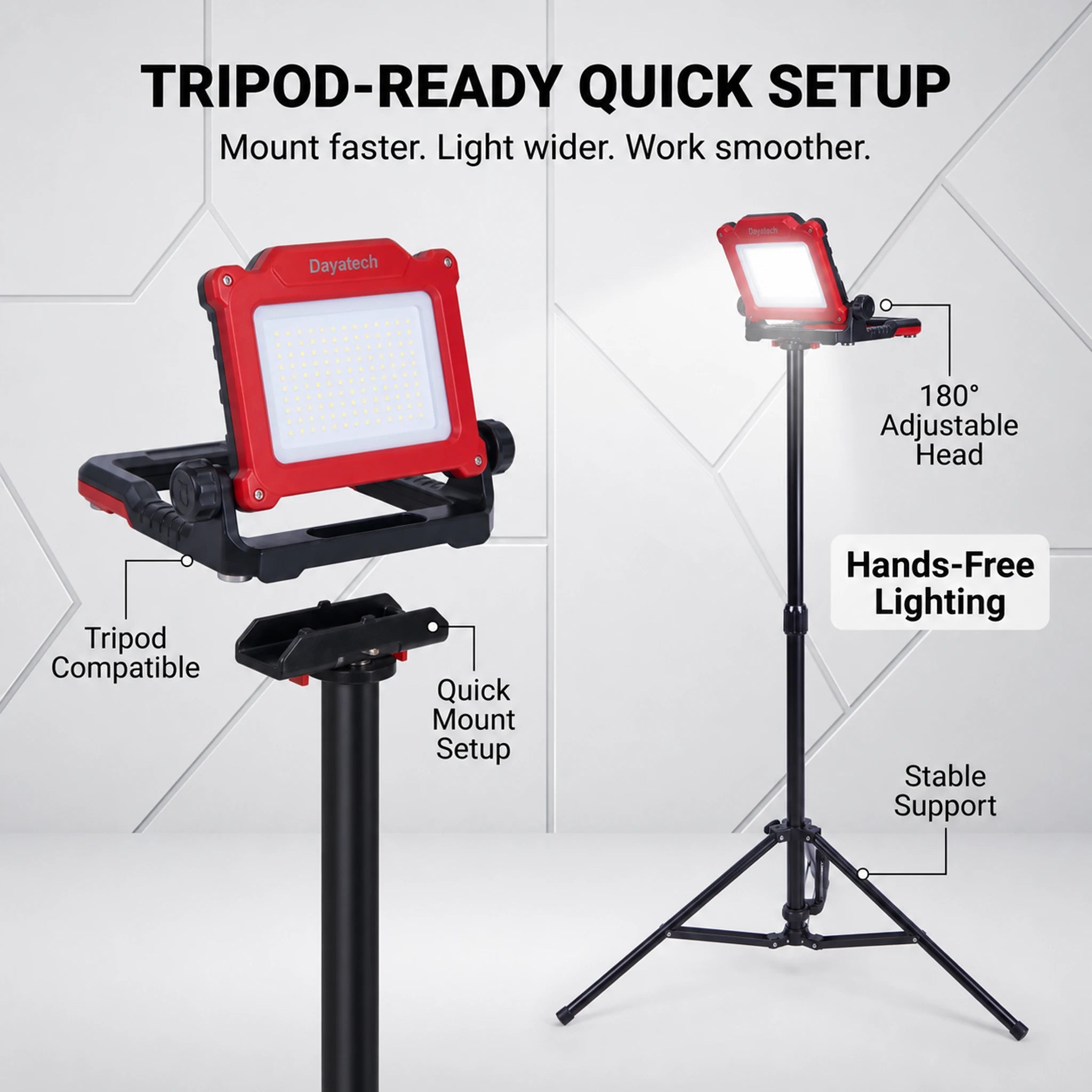 DY-363B tripod quick-lock mount detail