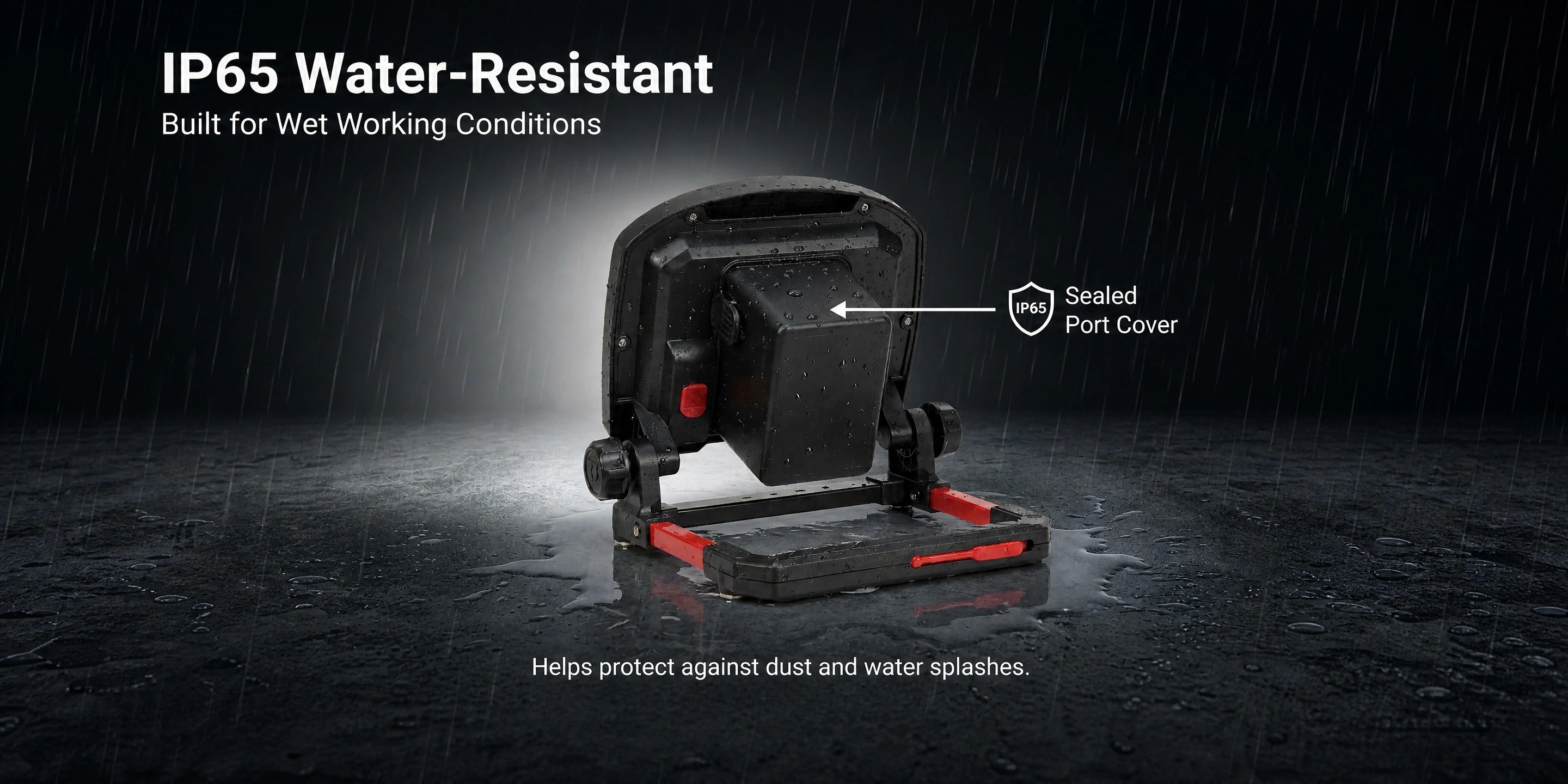 DY-363D IP65 waterproof detail: sealed housing, dust-tight and protected against water jets