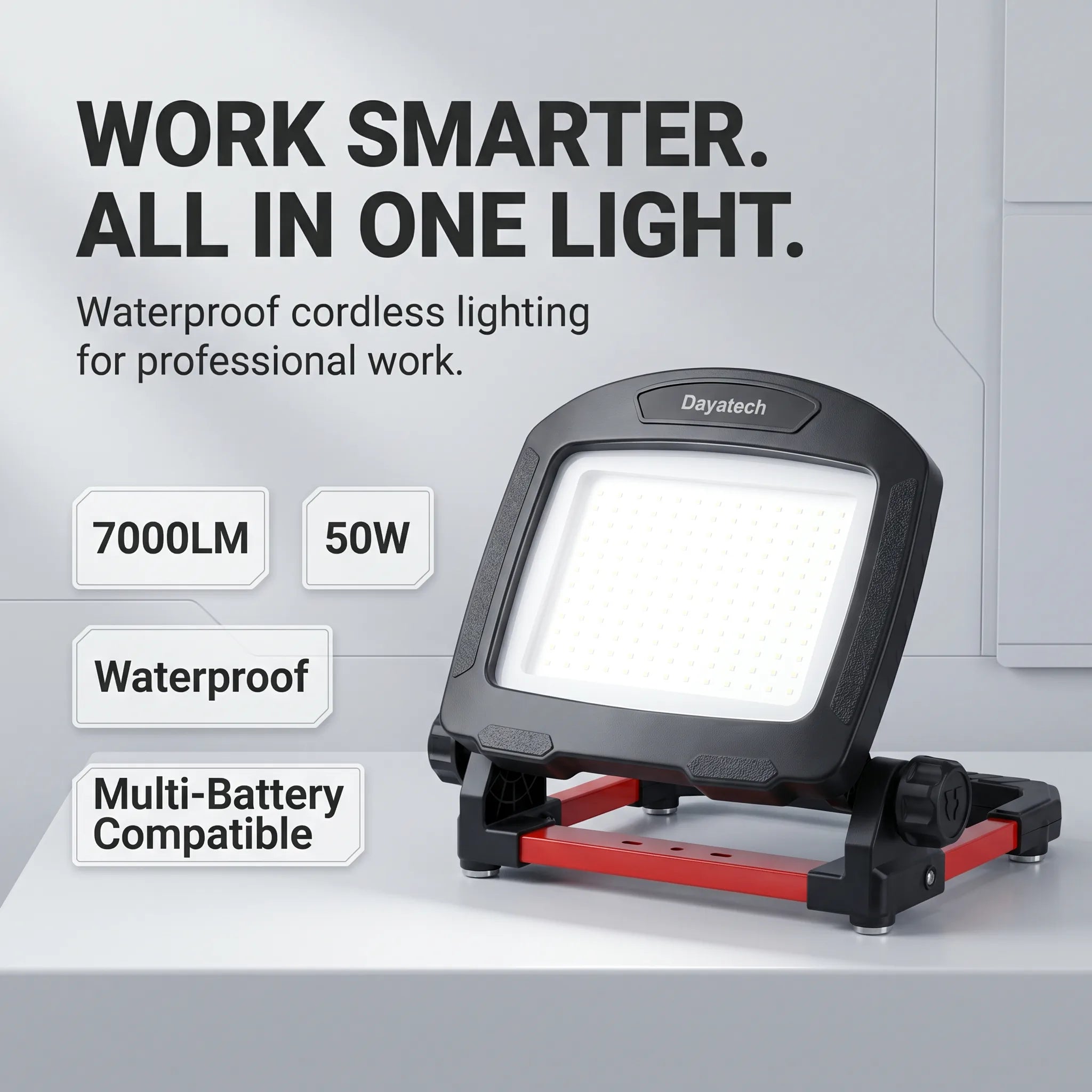 DAYATECH DY-363D IP65 waterproof folding work light, premium hero view