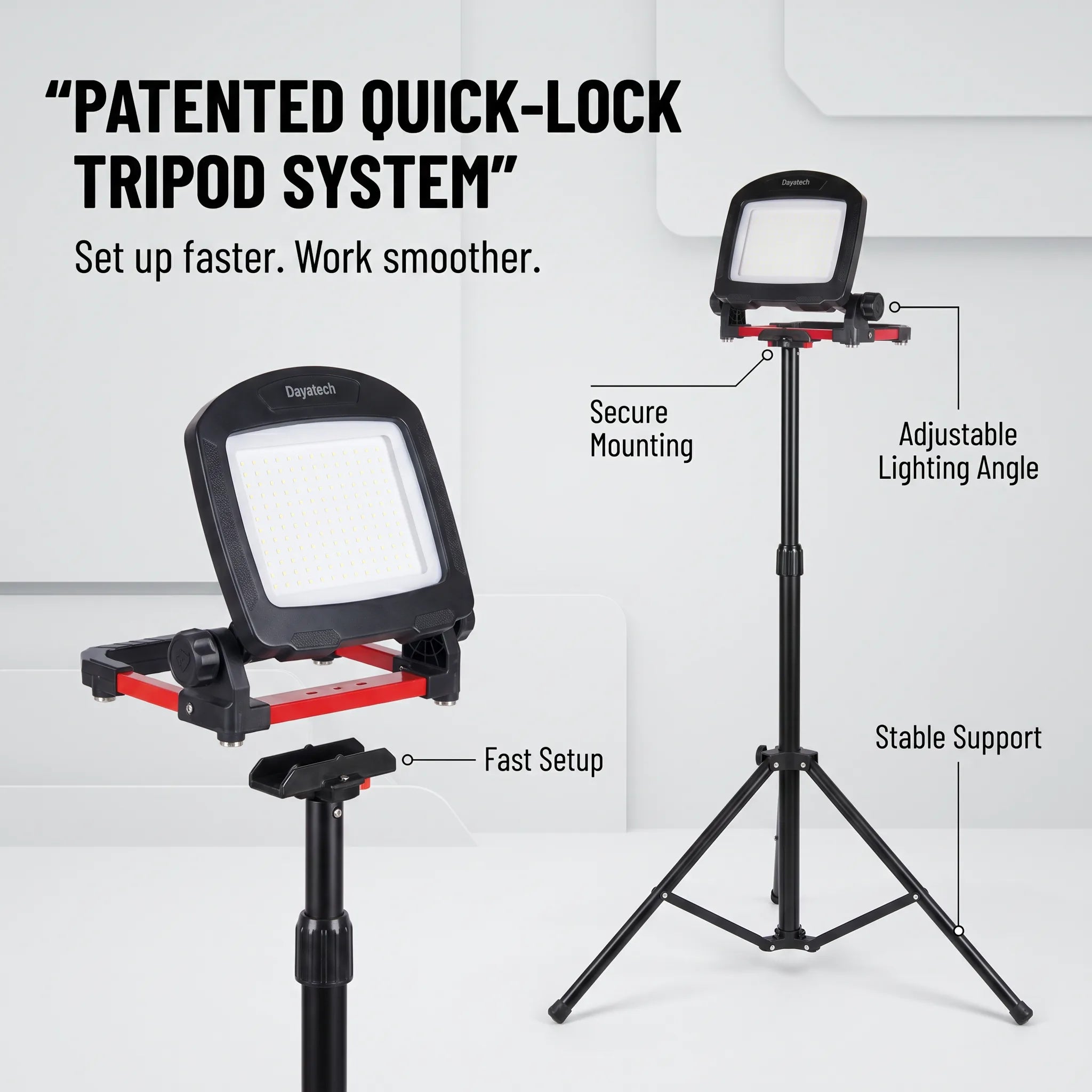 DY-363D tripod quick-lock mount detail