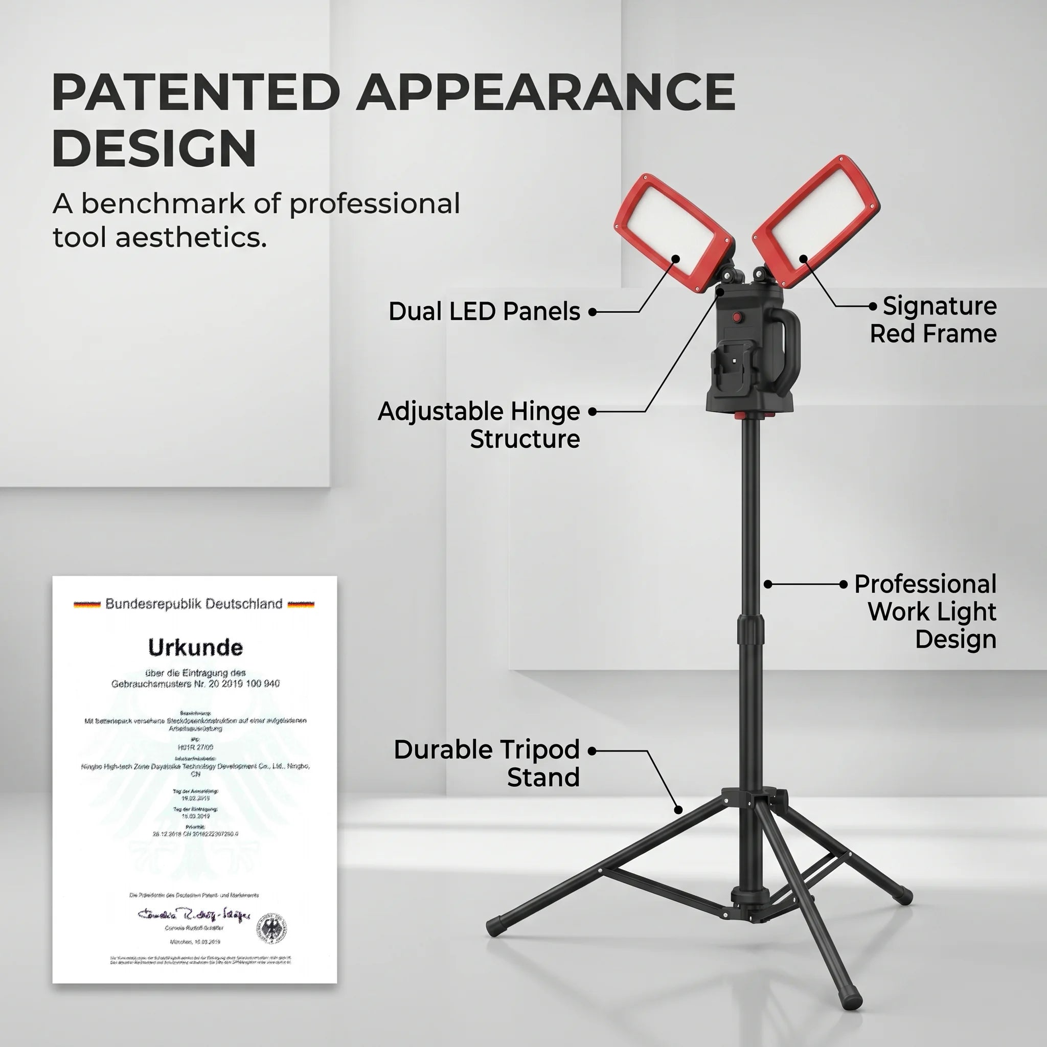 DY-368 patented appearance, German Utility Patent design