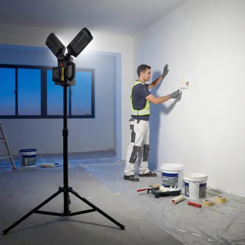 Painter working under DAYATECH work light